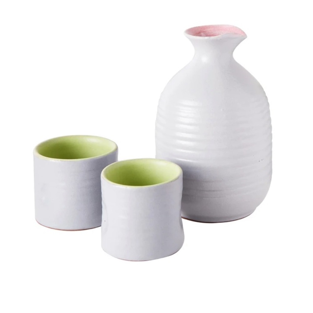 Never used! GlobeIn 3-piece ceramic sake set